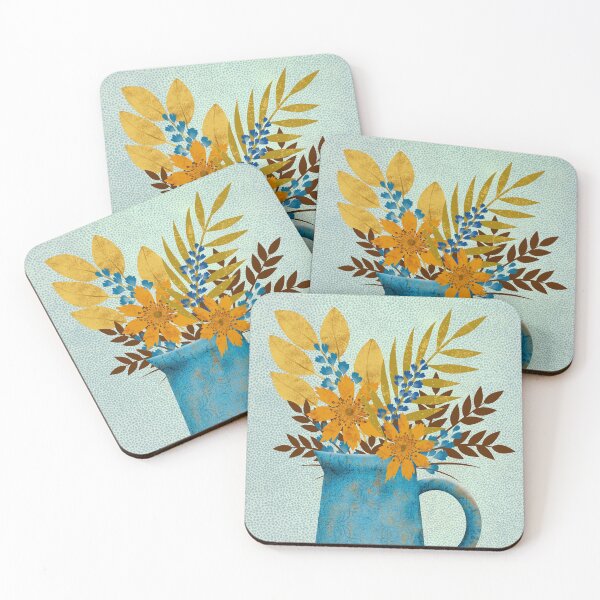 Item preview, Autumn Blues Floral designed and sold by Ornate Flair.