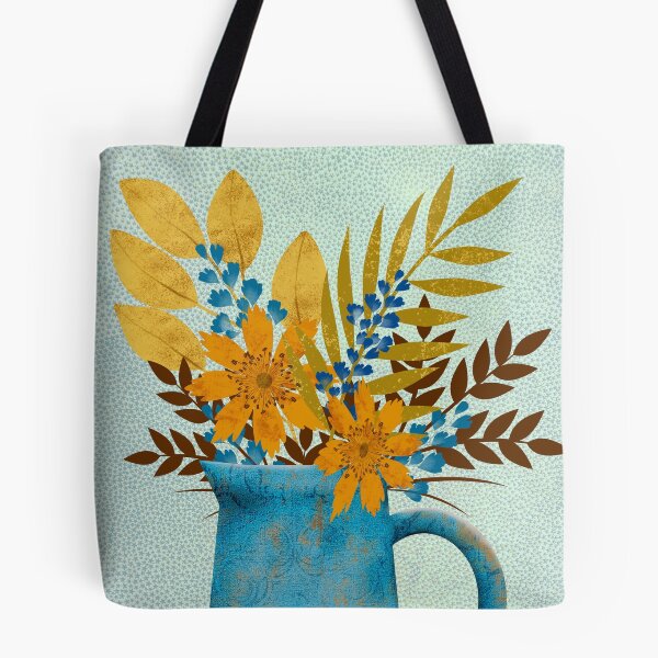 Item preview, Autumn Blues Floral designed and sold by Ornate Flair.