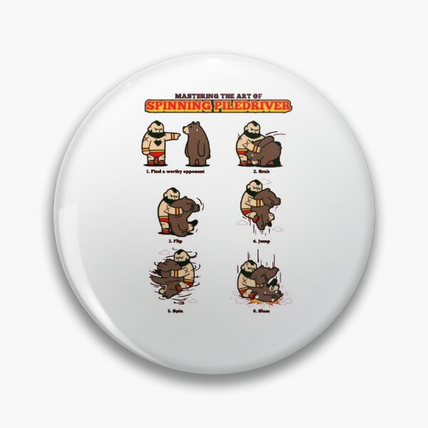 Item preview, Piledriver Tutorial Zangief  Street Fighter designed and sold by A Little Bit of  Everything.