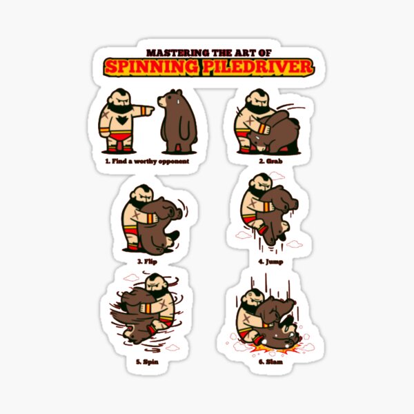 Zangief (SF6) Defeated Face Sticker – Vinyl Labz