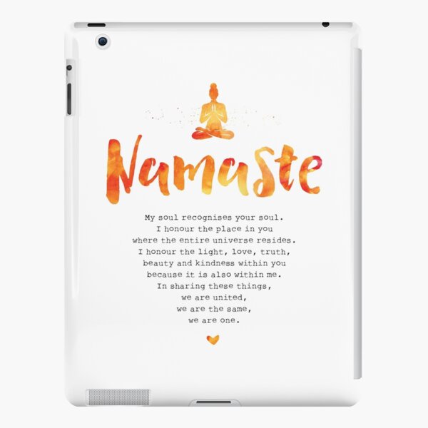 Namaste – and the meaning of, Yoga Quote, Green Watercolor