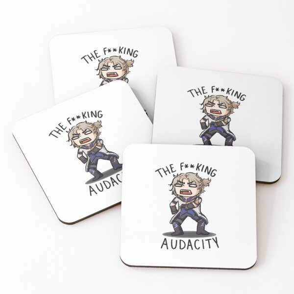Item preview, The F**king Audacity Albedo Sticker designed and sold by duckydart.