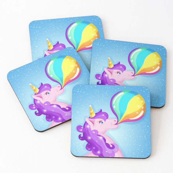 Item preview, Unicorn and rainbow bubble gum designed and sold by GraziBarth.