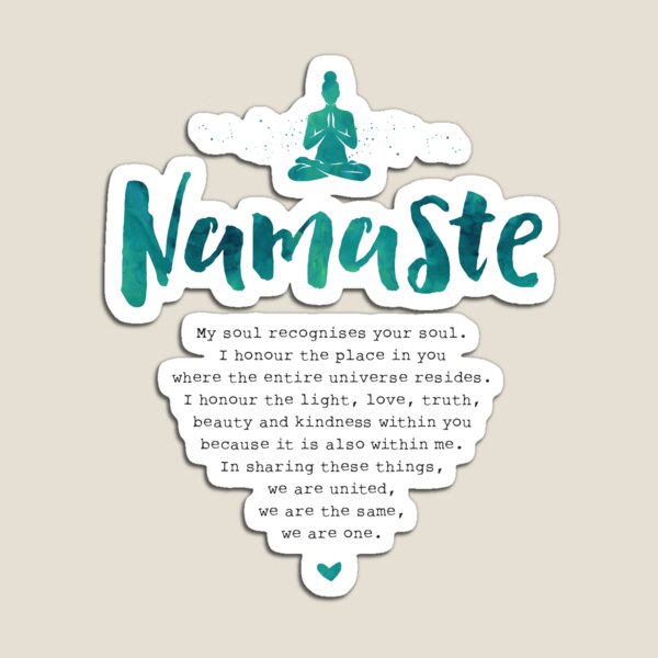 Namaste Meaning Magnets for Sale