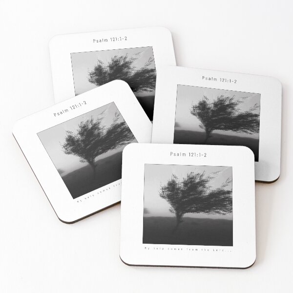 Item preview, Marble Psalm Bible Verse tree black and gray designed and sold by Grow_through_  Faith.