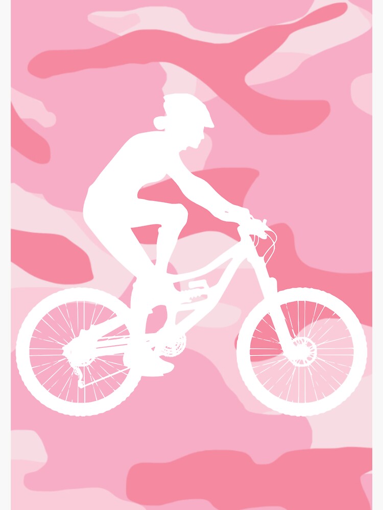 "Girl mountain bike sticker" Sticker for Sale by Julisaq Redbubble