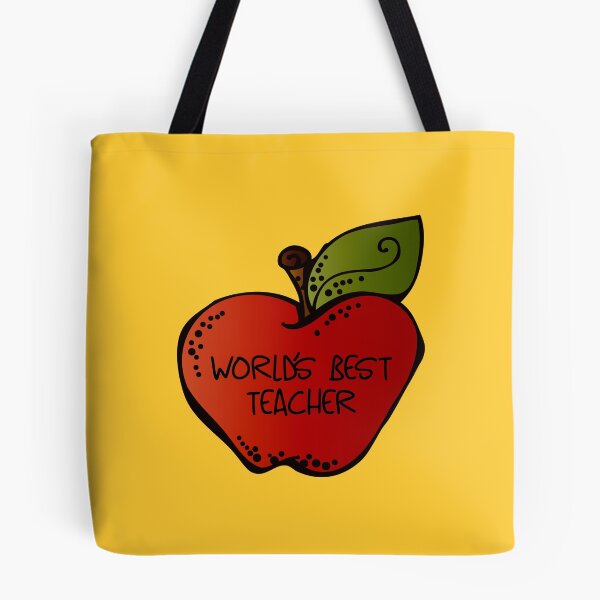Item preview, World’s Best Teacher! (on Yellow) designed and sold by PawsitiveMum.