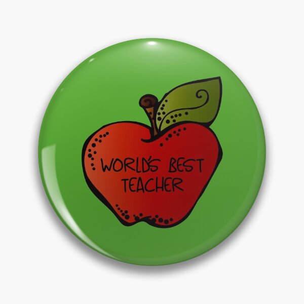 Item preview, World’s Best Teacher! (on Green) designed and sold by PawsitiveMum.