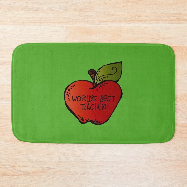 Item preview, World’s Best Teacher! (on Green) designed and sold by PawsitiveMum.