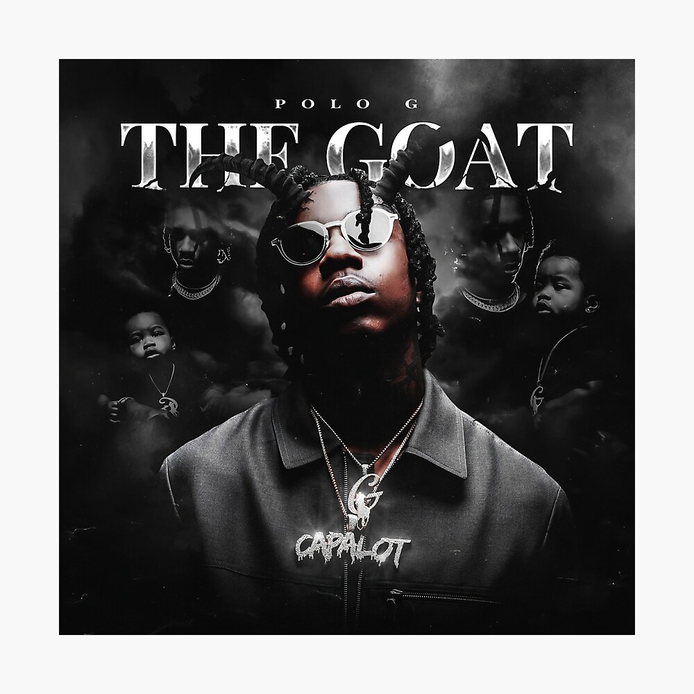 Polo G 'The Goat' Size S Pullover Hoodie Rapper Musician White Capalot