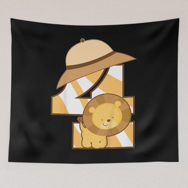 Item preview, 4th Birthday Safari Jungle Lion 4 Year Old  designed and sold by titusfacund.
