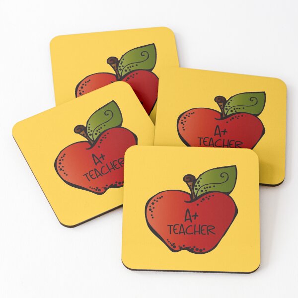 Item preview, A+ Teacher! (on Yellow) designed and sold by PawsitiveMum.