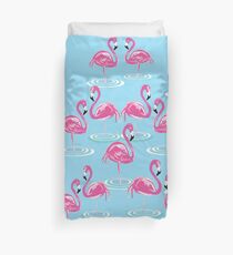 Wading Flamingos Duvet Cover