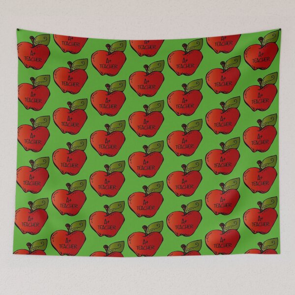Item preview, A+ Teacher! (on Green) designed and sold by PawsitiveMum.