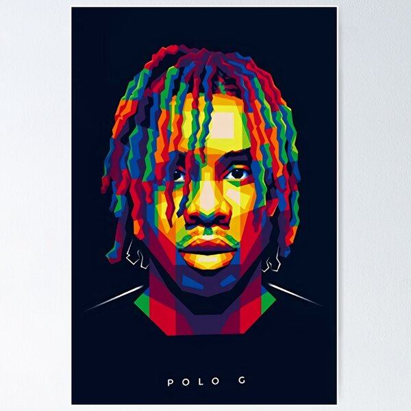 POLO G ANIME POSTER DIE A LEGEND Rapper Singer Rapper Art Star