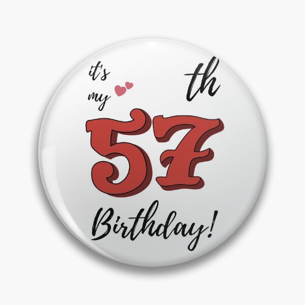 Item preview, It's My 57th Birthday quote designed and sold by WayneTower.