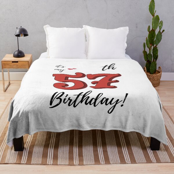 Item preview, It's My 57th Birthday quote designed and sold by WayneTower.