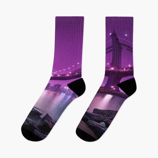 Item preview, Pink night by the bridge designed and sold by Hexagon98.
