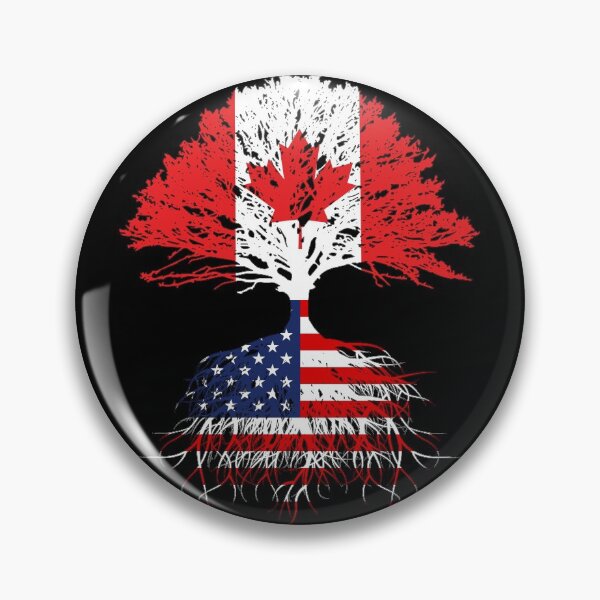 Item preview, Canada USA Roots, Canada USA Flags designed and sold by maindeals.
