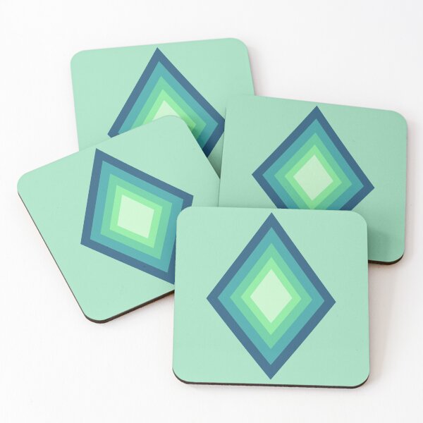 Item preview, Layered Blue and Green Gradient Diamonds designed and sold by Nightlight0.