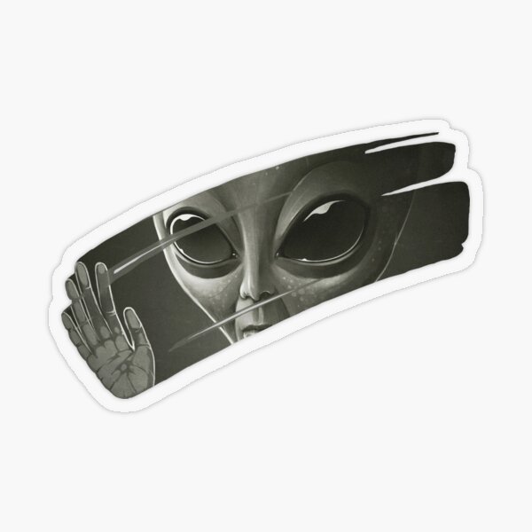 Alien Transparent Sticker