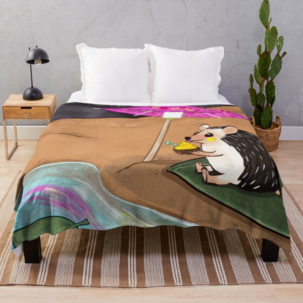 Item preview, Hedgehog Beach Day designed and sold by veveisme.