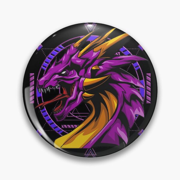 Item preview, Horned Purple Dragon designed and sold by Trinket-Trickster.