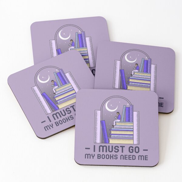 Item preview, I Must Go, My Books Need Me  designed and sold by erinbookdragon.