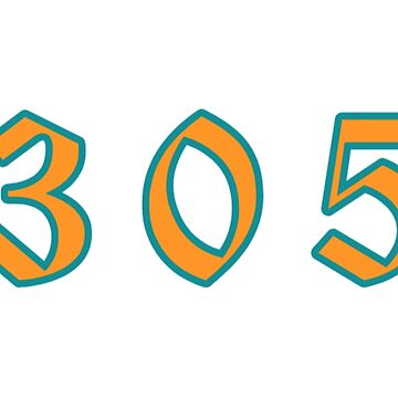 305 PRIDE - Miami Dolphins - Sticker