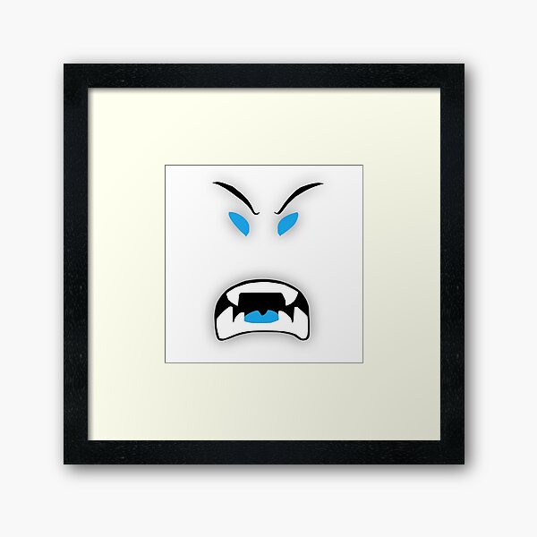 Roblox Face Wall Art Redbubble - trading away blizzard beast mode and blue bubble trouble roblox