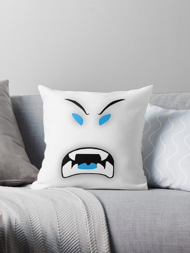 Blizzard Beast Mode Throw Pillow By Emeraldslash Redbubble - blizzard beast mode face roblox