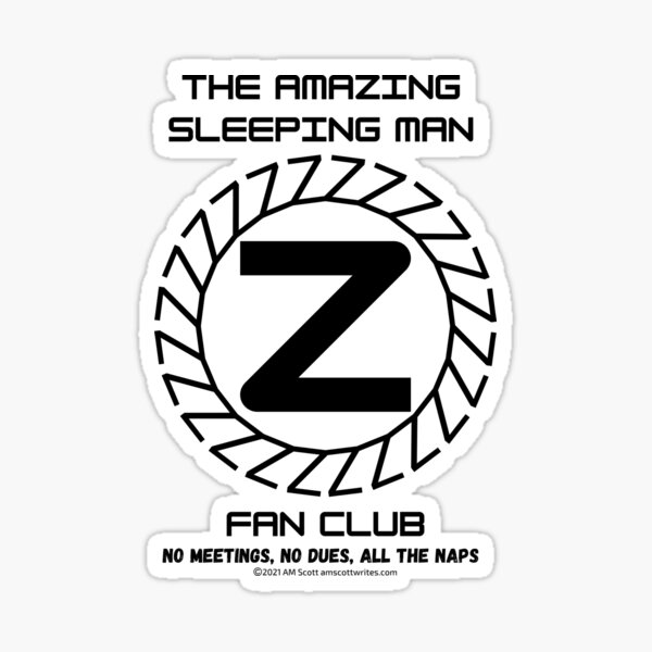 The Amazing Sleeping Man Fan Club Official Gear Sticker