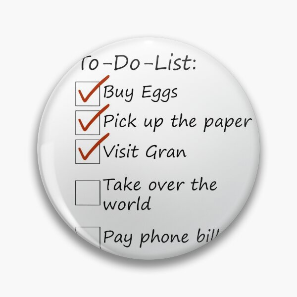 Item preview, Evil To Do List designed and sold by Bridget Beswick.