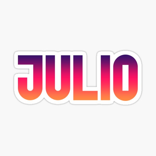 Julio Name Tag Stickers for Sale