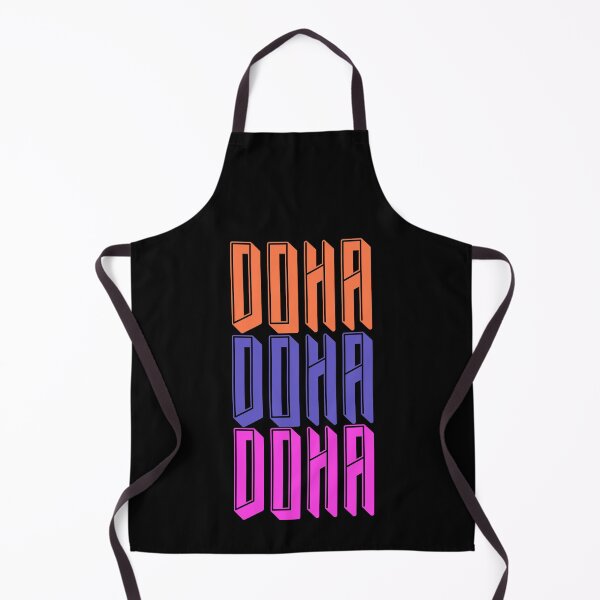 Item preview, Doha , Qatar Capital City Retro Vintage Colorful Art Design . designed and sold by hasondx.