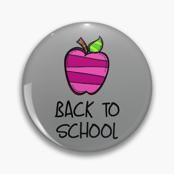 Item preview, Back to School Pink Apple! (on Grey) designed and sold by PawsitiveMum.