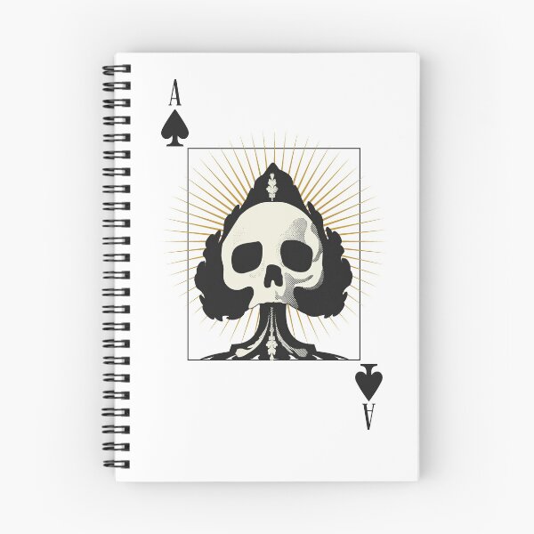 Artikelvorschau, Totenkopf-Pik-Kartenspieler-Design entworfen und verkauft von opalskystudio.