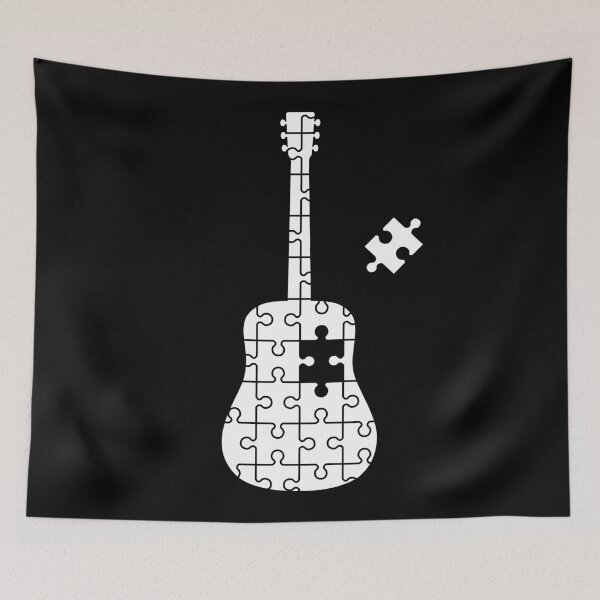 Item preview, Puzzle Acoustic Guitar Silhouette designed and sold by nightsworthy.