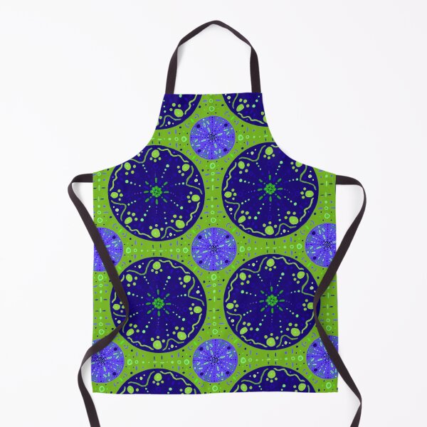 Item preview, Blue and Green Mandala designed and sold by LawsonFabrics.