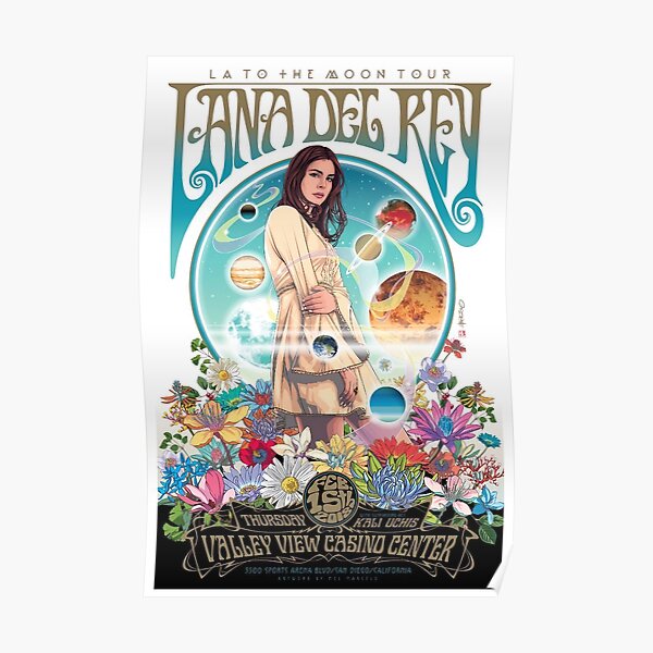 Moon Tour Lana Art Poster Poster