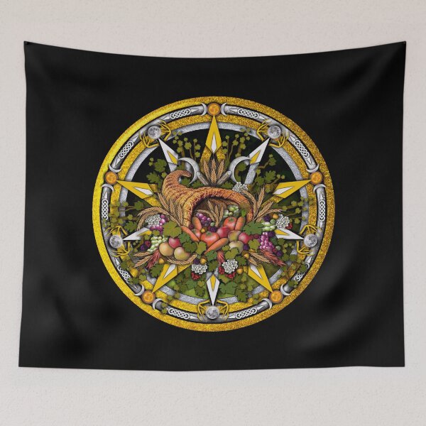 Item preview, Sabbat Pentacle for Mabon the Autumnal Equinox designed and sold by Naumaddic Arts.