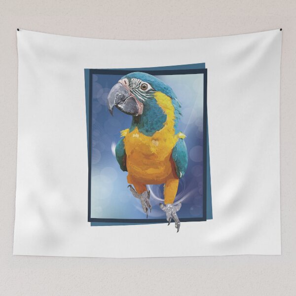 Item preview, Bluebeard macaw designed and sold by obscurite.