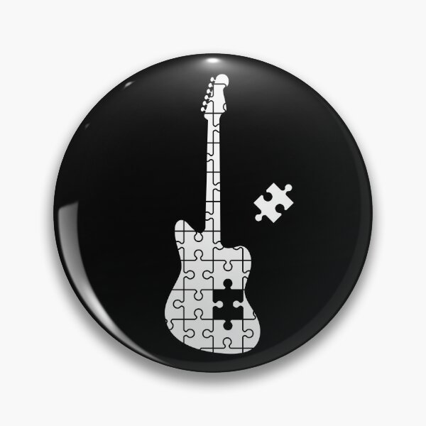 Item preview, Puzzle Offset Style Electric Guitar Silhouette designed and sold by nightsworthy.