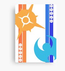Sun & Moon - Pokemon Canvas Print