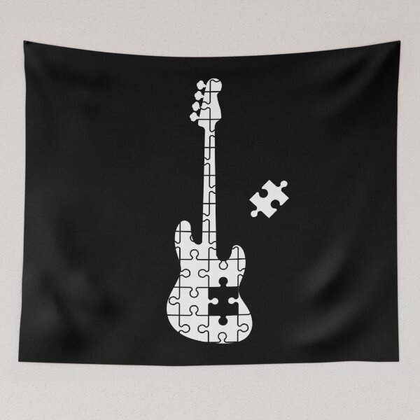 Item preview, Puzzle Bass Guitar Silhouette designed and sold by nightsworthy.