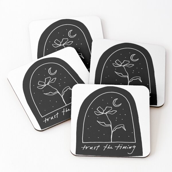 Item preview, Trust the Timing Black and White Sticker MHN designed and sold by morgansgoods.