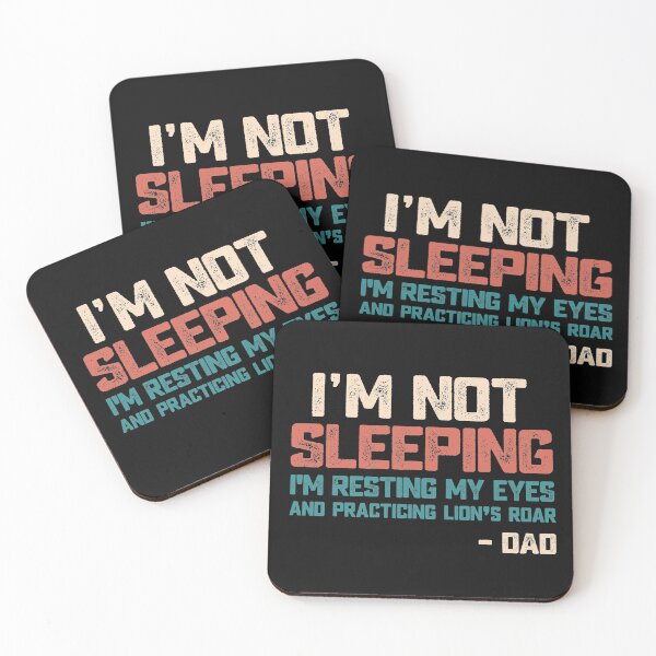 Item preview, I'm not sleeping I'm resting my eyes dad joke vintage text funny quote fathers gift designed and sold by alenaz.