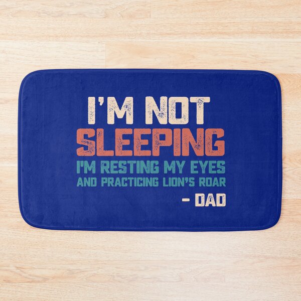 Item preview, I'm not sleeping I'm resting my eyes dad joke vintage text funny quote fathers gift designed and sold by alenaz.
