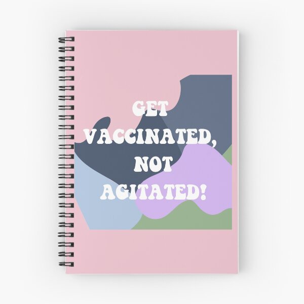 Item preview, Get vaccinated, not agitated! (Pattern, pink) designed and sold by annabellely.