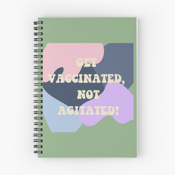 Item preview, Get vaccinated, not agitated! (Green, pattern)  designed and sold by annabellely.